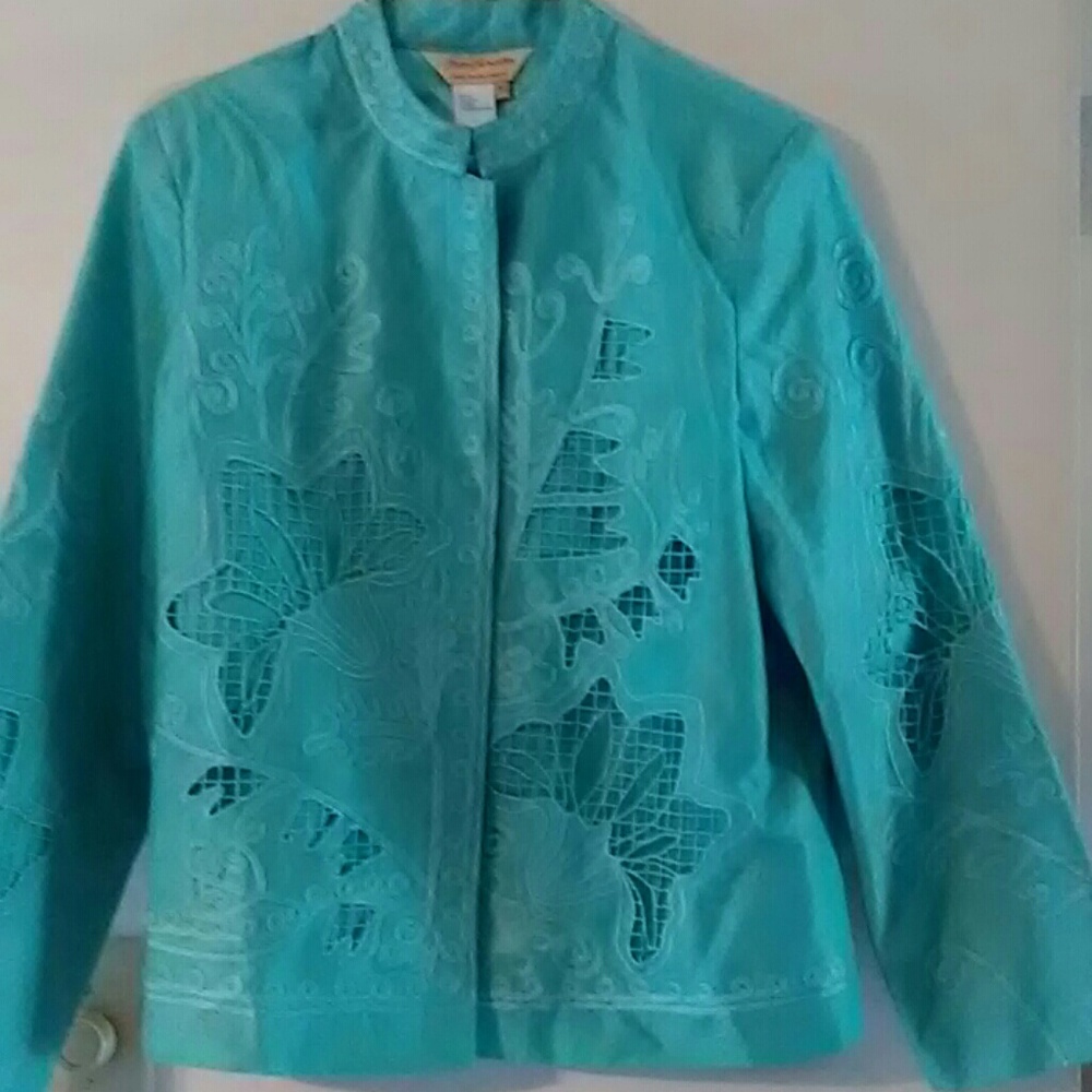 Norm thompson Turquoise blazer